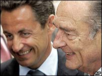 निकोला सार्कोज़ी और ज़्याक शिराक