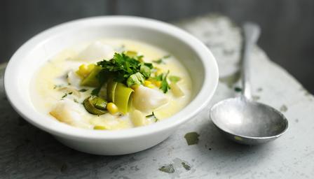 Smoked haddock chowder