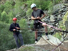 Fairbridge youngsters abseil in the Lake District