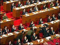 Çin Halk Kongresi'nde bir oturum