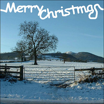 Pontesbury Hill in winter