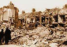Bomb damaged houses