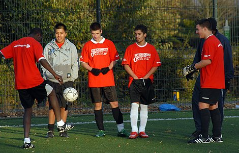Leyton Orient Eid Cup football six-a-side tournament. Photograph courtesy of Sabera Bham.