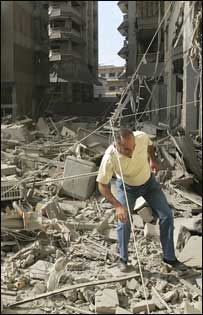 हमले से हुई तबाही