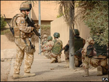 British, American and Iraqi troops