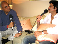 अनिल कपूर बीबीसी हिंदी के भारत संपादक के साथ