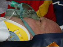 Zraněný po autonehodě