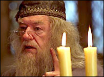 O personagem Albus Dumbledore