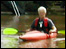 Robin Powell in his kayak