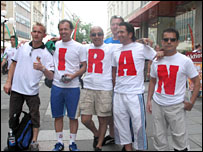 طرفداران تیم ایران در آلمان 