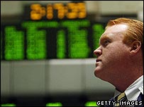 یک مبادله کننده سهام در بازار بوس نیویورک