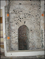 Brickwork inside the West Front 2006