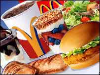 refeição do McDonalds