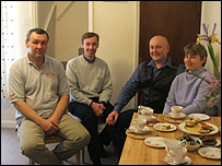 Leshek, Edward, Mariusz and Anna