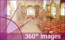 360° image of Leicester Cathedral.