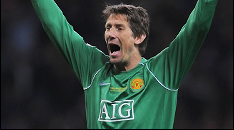 Thủ môn Edwin van der Sar 