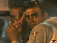 یکی از فلسطینیان آزاد شده