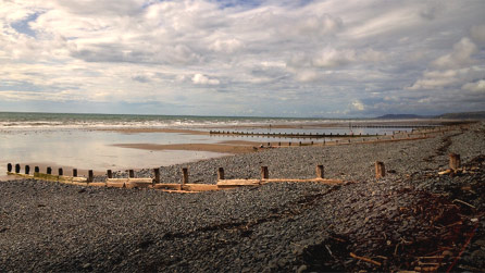 Borth beach by Nadine Ballantyne
