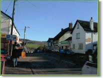 The main street in Newton Poppleford