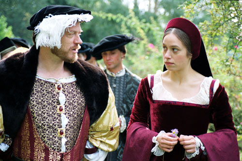 King Henry VIII and Anne Boleyn played by Jared Harris as Henry and Jodhi May as Anne