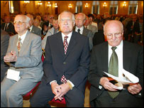 Váleční veteráni s prezidentem Klausem