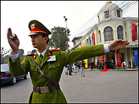 Cảnh sát giao thông ở Hà Nội