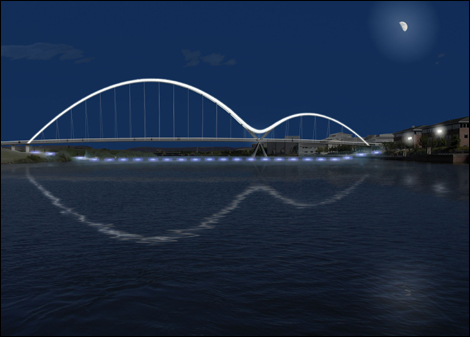 The new Tees footbridge should be finished 2008