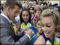 贝克汉姆和球迷