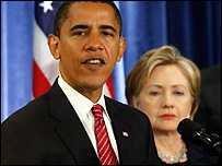 اوباما، ہیلیری