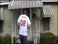 Ativista de Barack Obama em campanha. Foto: Bruno Garcez. 