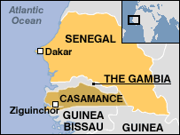 Map of the conflict region