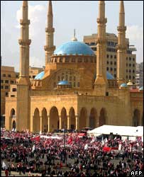 Mitingin yapıldığı Şehitler Meydanı