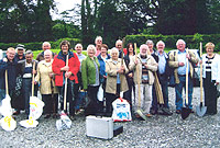 Y rhychwyr yn barod i waith! 