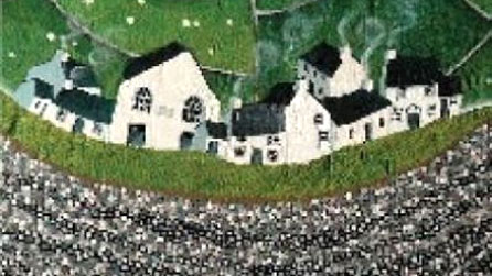 Rhan o glawr y llyfr