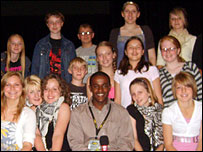 Melvin Rao with Outreach singers