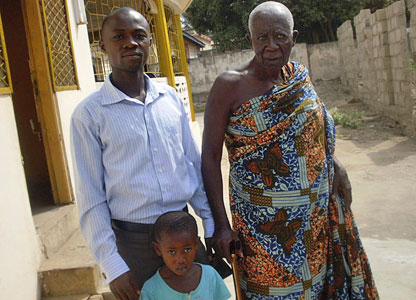 Grandpa, son and grandchild