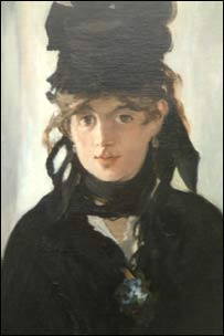 Chân dung Berthe Morisot do Edouart Manet vẽ