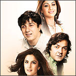 Katrina, Shilpa, Sunny and Bobby in Apne