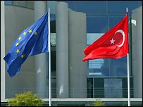 AB ve Türkiye bayrakları