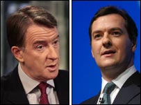 Lord Mandelson and George Osborne