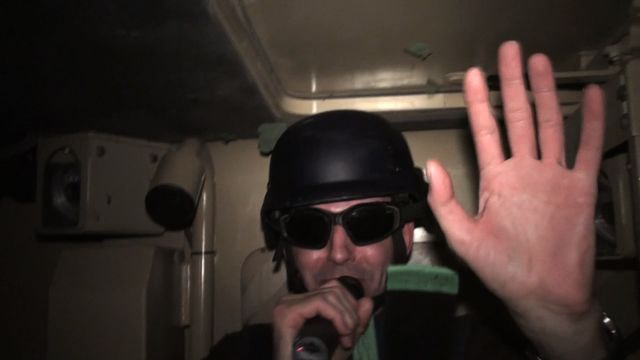 Westwood get tumble-dried in a Mastiff simulator!