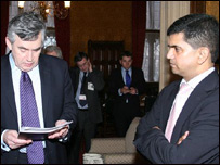 Members of Global Tamil Forum meeting Gordon Brown