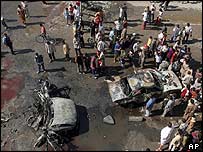 Výbuch auta v Bagdádu