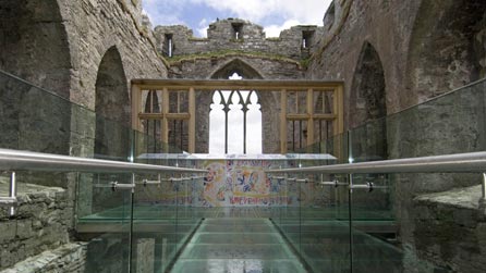 Oystermouth Castle interior