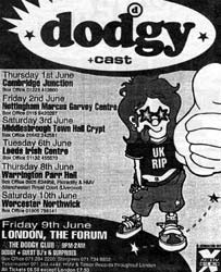 Dodgy played at the Worcester Northwick on Saturday 10 June, during the bands early days