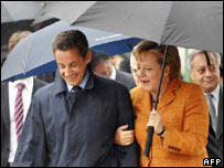 Nicolas Sarkozy şi Angela Merkel