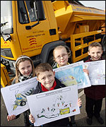 Winners of 'name the gritter' competition