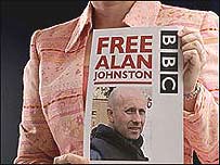 बीबीसी संवाददाता एलन जॉन्सटन की रिहाई की माँग