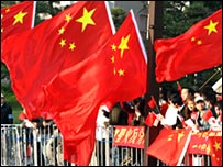 مراسم حرکت مشعل در کره شمالی