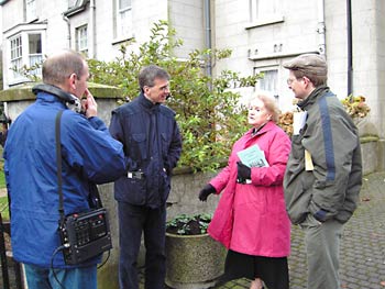 From left to right: Jim Kelso, David Johnston, ????? and William Roulston